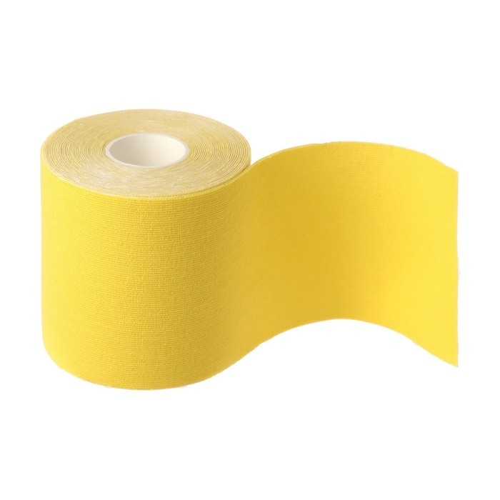 Кинезио - тейп, 7,5 см × 5 м, цвет жёлтый Кинезио - тейп, 7,5 см × 5 м, цвет жёлтый