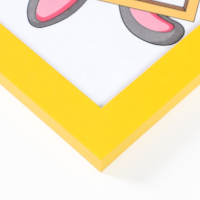 Фоторамка МДФ 15х21 см, №6 желтый (пластиковый экран) Фоторамка МДФ 15х21 см, №6 желтый (пластиковый экран)