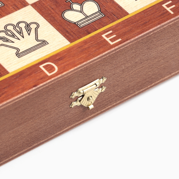 Шахматы деревянные, утяжеленные, 37 х 37 см, король h-9 см, пешка h-4.4 см Шахматы деревянные, утяжеленные, 37 х 37 см, король h-9 см, пешка h-4.4 см