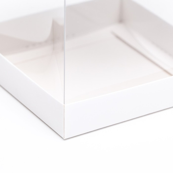 Коробка с PVC Мини 10 X 10 X 12 см Коробка с PVC Мини 10 X 10 X 12 см "Белый"