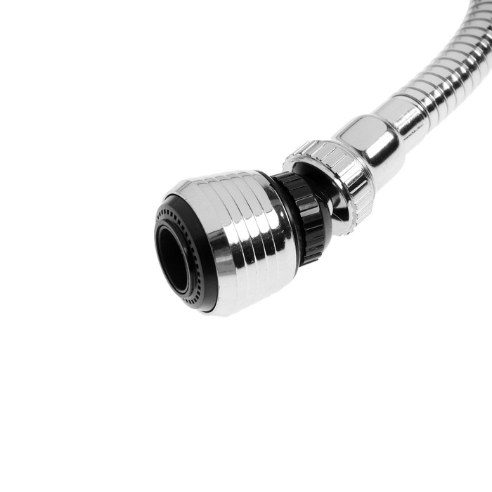 Излив для смесителя ZEIN, 3/4 Излив для смесителя ZEIN, 3/4", гибкий, аэратор с регулировкой потока, 2 режима, нерж сталь