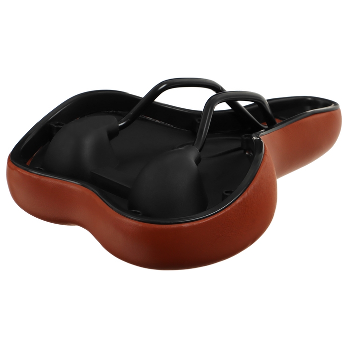 Седло Dream Bike, спорт-комфорт, цвет коричневый Седло Dream Bike, спорт-комфорт, цвет коричневый