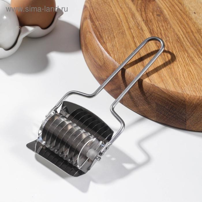 Нож для нарезания домашней лапши KONFINETTA «Профи», 5 мм, 17,5×7,5×3 см, цвет серебристый Нож для нарезания домашней лапши KONFINETTA «Профи», 5 мм, 17,5×7,5×3 см, цвет серебристый