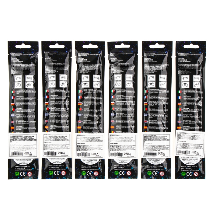 Неоновая палочка «Очки», цвета МИКС Неоновая палочка «Очки», цвета МИКС