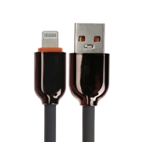 Кабель Lightning - USB, 6 A, оплётка PVC, 1 метр, серый