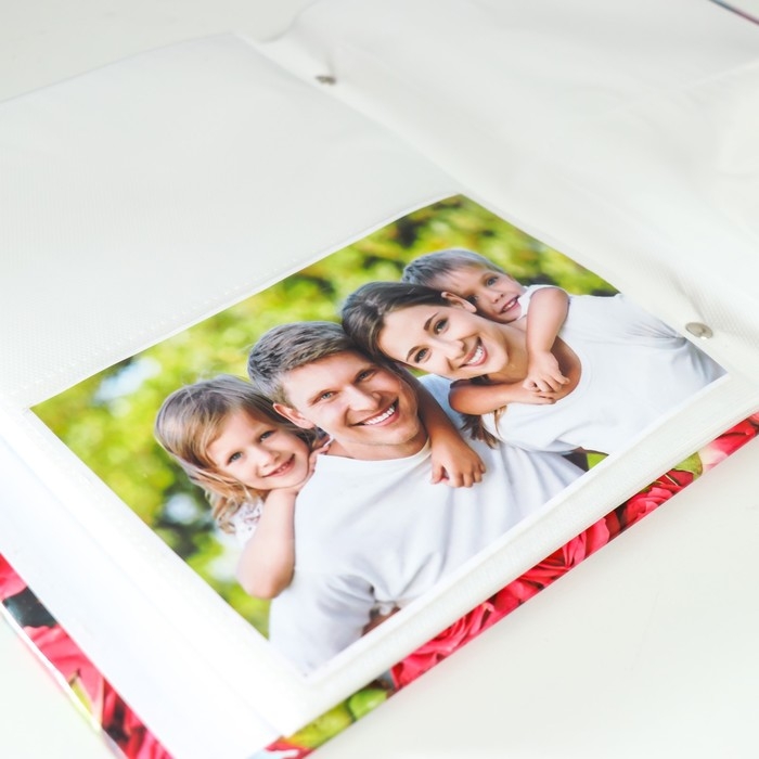 Фотоальбом на 200 фотографий Фотоальбом на 200 фотографий "Розы-3" 10x15 см МИКС