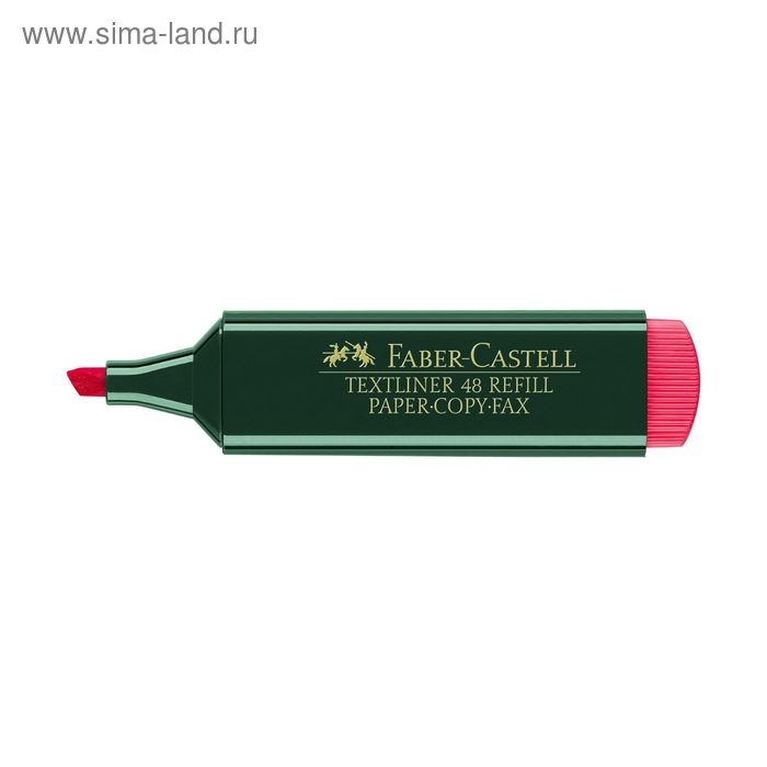 Маркер Текстовыделитель 5,0 мм, Faber-Castell TL 48, красный TL, 154821 Маркер Текстовыделитель 5,0 мм, Faber-Castell TL 48, красный TL, 154821