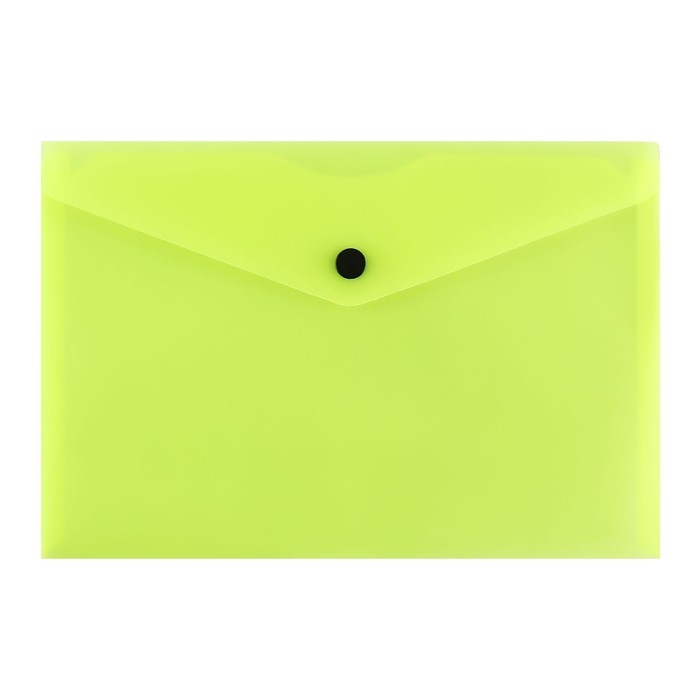 Набор папок-конвертов на кнопке 12 штук, А5, 150 мкм, Calligrata Neon, полупрозрачные, неоновый микс