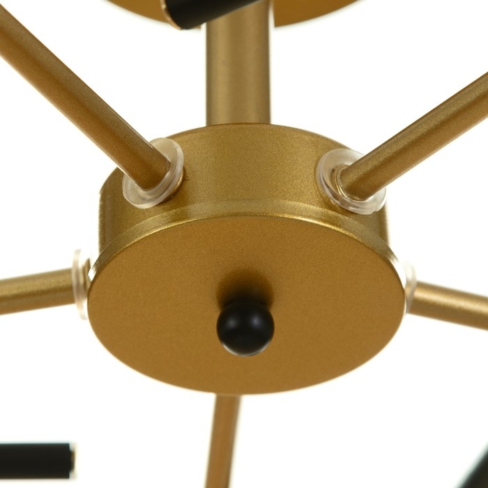 Люстра Люстра "Марси" 5хЕ27 40Вт черно-золотой 60х60х27 см BayerLux