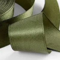 Лента атласная, 25 мм, 23&plusmn;1 м, тёмно-зелёная №113