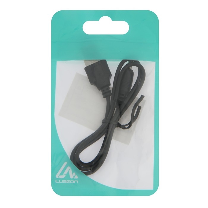 Кабель универсальный Luazon, разъем 3.5 - USB, 0.5 м, чёрный Кабель универсальный Luazon, разъем 3.5 - USB, 0.5 м, чёрный