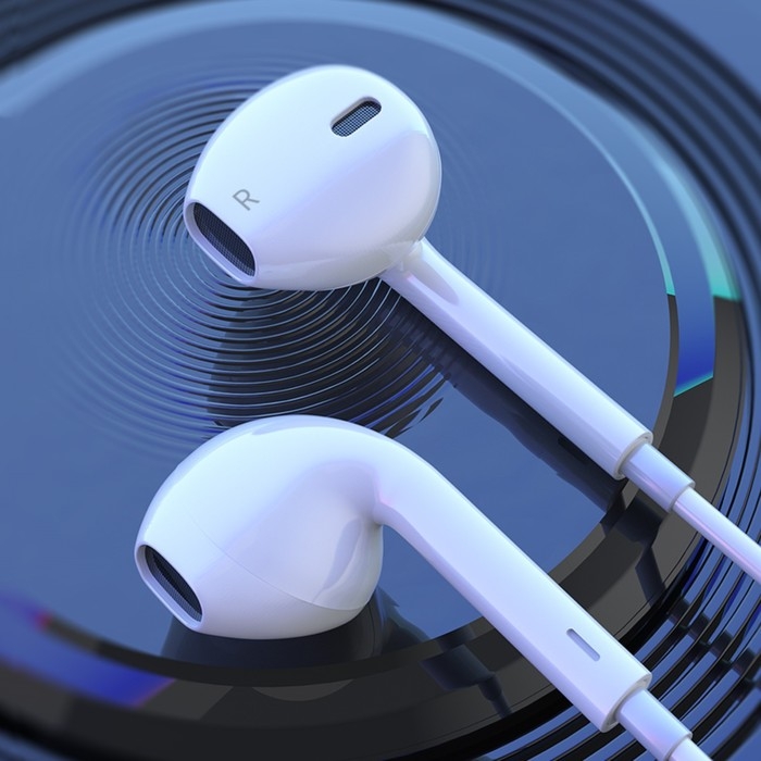 Наушники Hoco M101, проводные, вкладыши, микрофон, 1.2 м, белые Наушники Hoco M101, проводные, вкладыши, микрофон, 1.2 м, белые