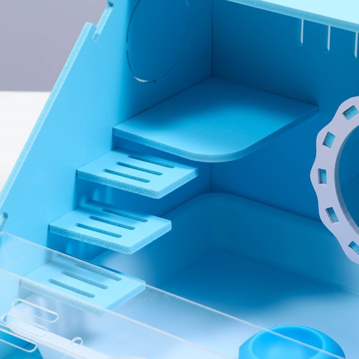 Клетка-переноска для грызунов,акриловая, голубая, 29 х 23,5 х 22 см Клетка-переноска для грызунов,акриловая, голубая, 29 х 23,5 х 22 см