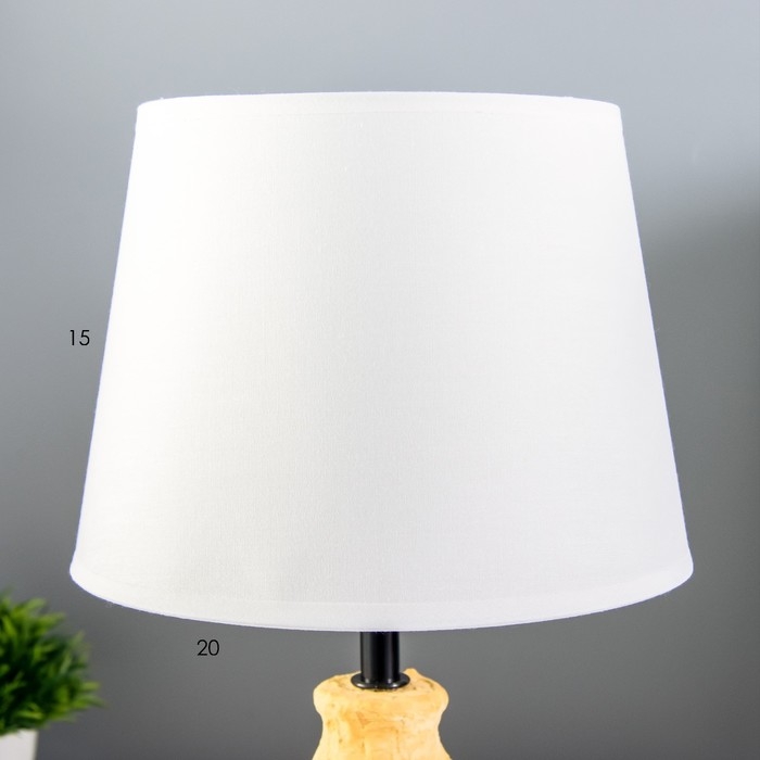 Настольная лампа Настольная лампа "Заряна" Е14 40Вт белый оранжевый 30х30х33см RISALUX