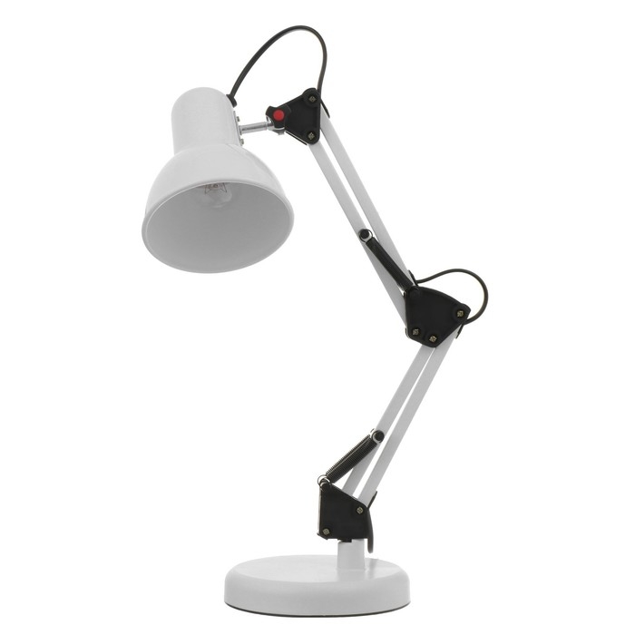 Настольная лампа "Юника" Е27 40Вт белый 14,5х14,5х53 см RISALUX