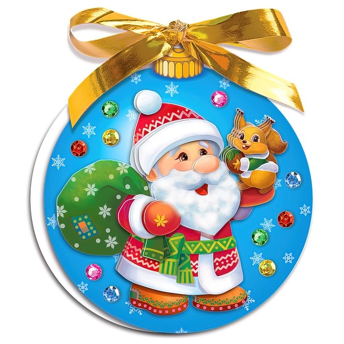 Набор для изготовления открытки «Новогодний шар. Мороз» Набор для изготовления открытки «Новогодний шар. Мороз»