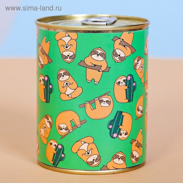 Копилка-банка металл Копилка-банка металл "Не откладывай на завтра"