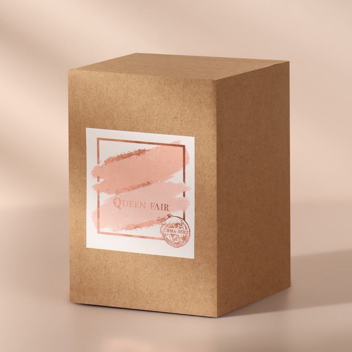 Органайзер для ватных палочек, с крышкой, 7 × 11,5 см, в картонной коробке, цвет прозрачный