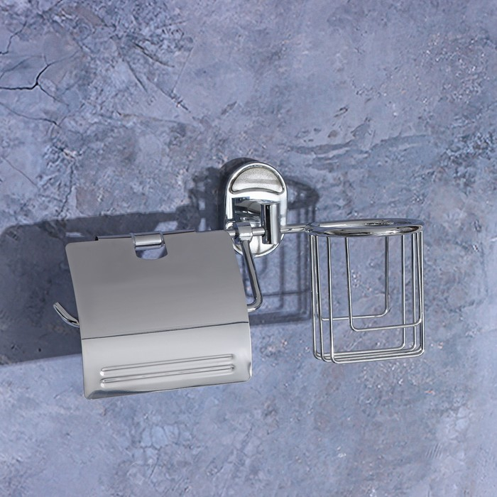 Держатель для туалетной бумаги с подставкой под освежитель воздуха Штольц Stölz «Нео» Держатель для туалетной бумаги с подставкой под освежитель воздуха Штольц Stölz «Нео»