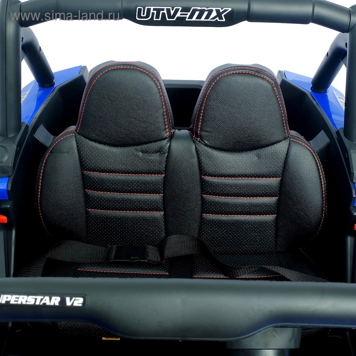 Электромобиль «БАГГИ», полный привод 4WD, кожаное сиденье, цвет синий Электромобиль «БАГГИ», полный привод 4WD, кожаное сиденье, цвет синий