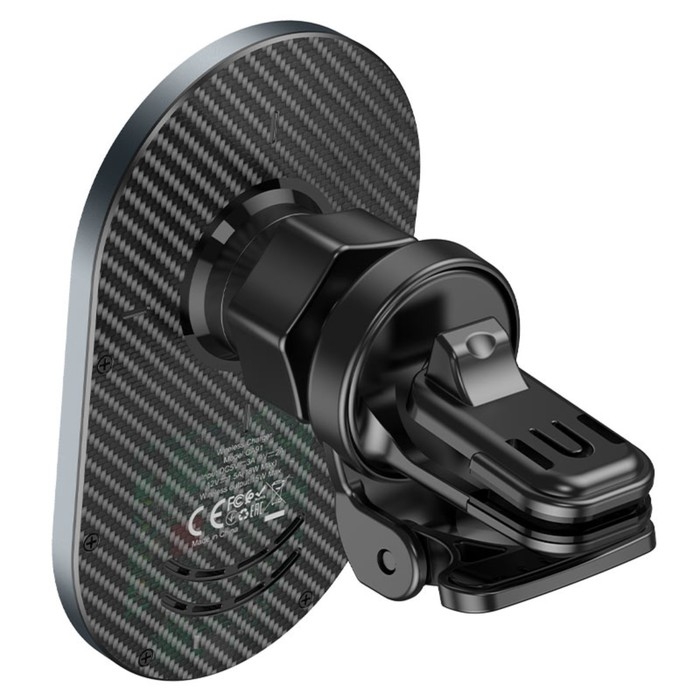 Автомобильный держатель с быстрой зарядкой Hoco CA91, 15 Вт, серый Автомобильный держатель с быстрой зарядкой Hoco CA91, 15 Вт, серый