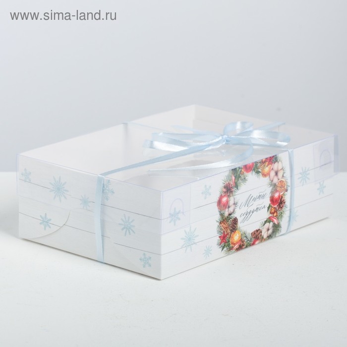 Коробка для капкейка «Happy New Year», 23 х 16 х 7.5 см, Новый год Коробка для капкейка «Happy New Year», 23 х 16 х 7.5 см, Новый год