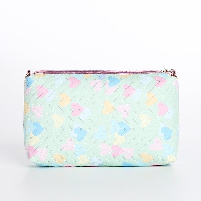 Сумка детская для девочки на молнии, цвет зелёный