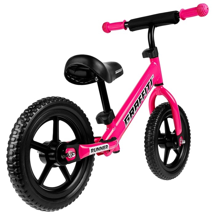 Беговел 12 Беговел 12" GRAFFITI Runner, цвет розовый