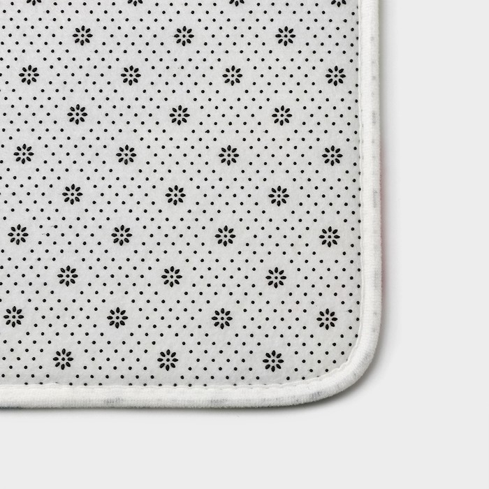 Коврики для ванной и туалета Доляна «Фламинго», 2 шт: 40×43 см, 43×73 см