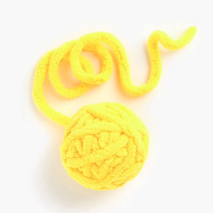 Игрушка для кошек. Набор игрушек мататаби и клубок, желтый цвет Игрушка для кошек. Набор игрушек мататаби и клубок, желтый цвет