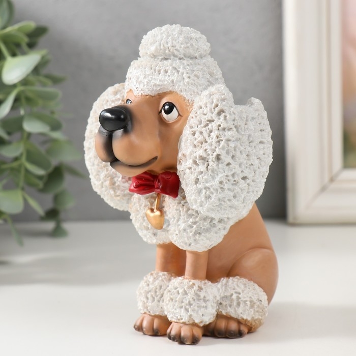 Сувенир полистоун подставка под очки Сувенир полистоун подставка под очки "Пудель" 9х8х13 см