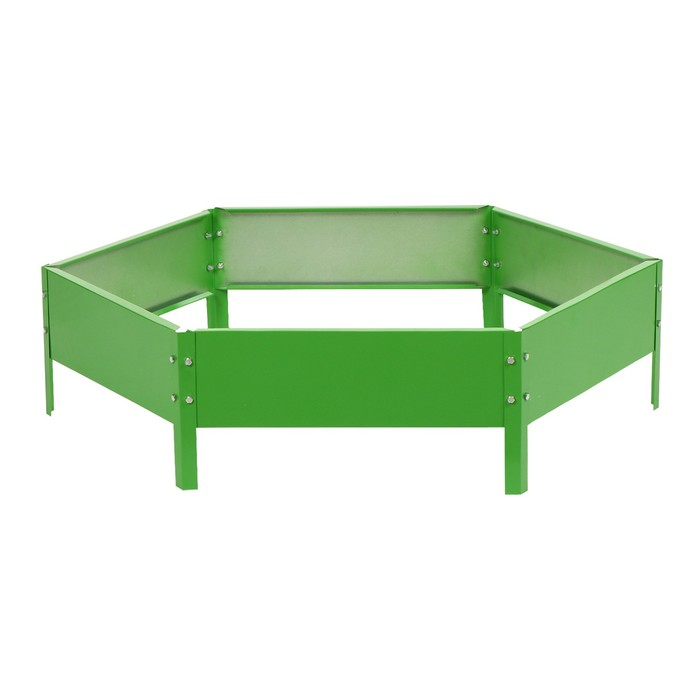 Клумба оцинкованная, d = 100 см, h = 15 см, ярко-зелёная, Greengo Клумба оцинкованная, d = 100 см, h = 15 см, ярко-зелёная, Greengo