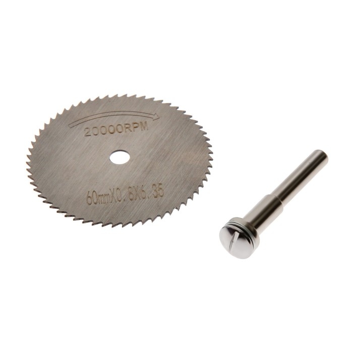 Круг отрезной для граверов и бормашин ТУНДРА, 60 мм + адаптер 6 мм Круг отрезной для граверов и бормашин ТУНДРА, 60 мм + адаптер 6 мм