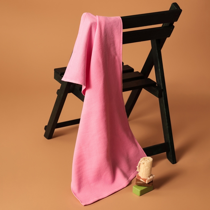 Полотенце вафельное Love Life Sweet Momemt 70х130 см, розовый, 100% хл, 300 гр/м2 Полотенце вафельное Love Life Sweet Momemt 70х130 см, розовый, 100% хл, 300 гр/м2