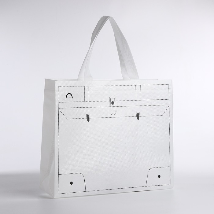 Сумка хозяйственная без застёжки, цвет белый Сумка хозяйственная без застёжки, цвет белый