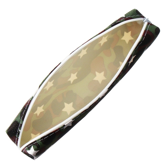 Пенал школьный на молнии Calligrata Пенал школьный на молнии Calligrata "Миллитари", хаки