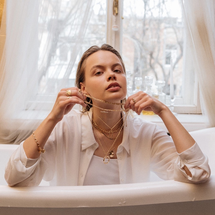 Кулон «Цепь» рамка с кольцом, цвет золото, L=52 см Кулон «Цепь» рамка с кольцом, цвет золото, L=52 см