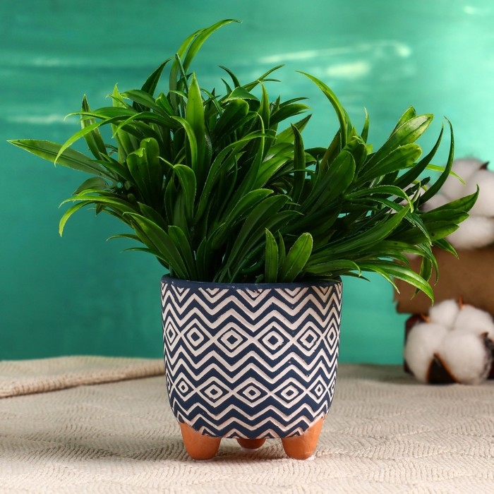 Кашпо  Кашпо "Узоры" МИКС, 8х7,5см