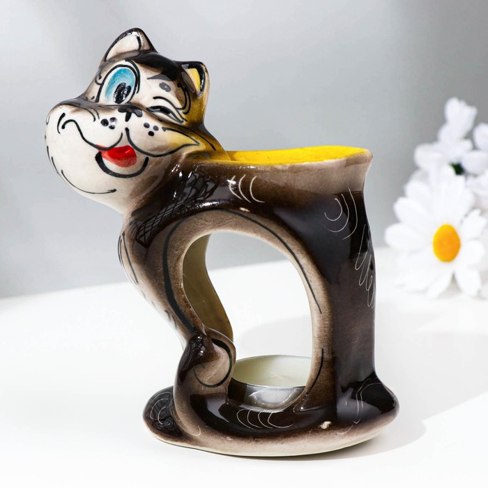 Подсвечник-аромалампа «Хитрый кот», микс Подсвечник-аромалампа «Хитрый кот», микс