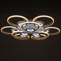 Люстра с ПДУ 1134/9WT LED 306Вт 3000К-6000К диммер белый 79x79x10 см BayerLux