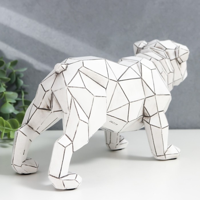 Сувенир полистоун 3D Сувенир полистоун 3D "Английский бульдог" беж 15х11х28 см