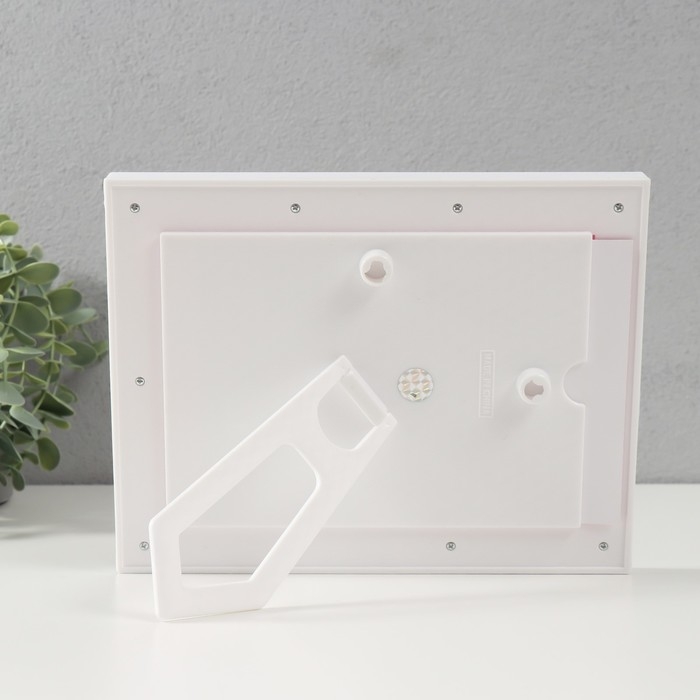 Фоторамка пластик 13х18 см Фоторамка пластик 13х18 см "Цветочная" розовая 23х2х18 см