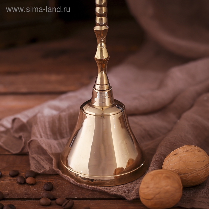 Колокольчик латунь  Колокольчик латунь "Грани" 8х8х18 см