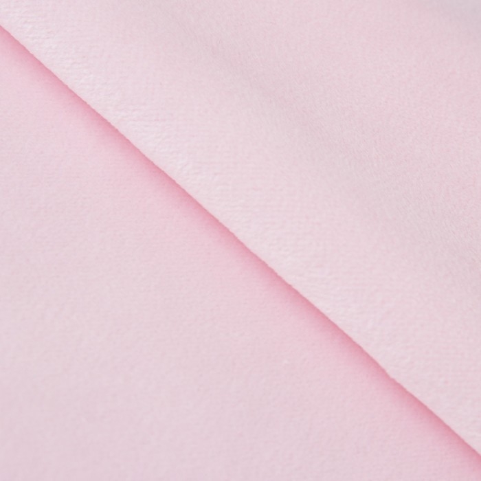 Ткань для пэчворка плюш «Нежно‒розовая», 55 × 50 см