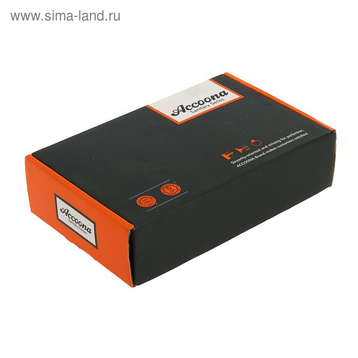 Смеситель для раковины Accoona A9482H, двухрычажный, с гайкой, желтый/хром Смеситель для раковины Accoona A9482H, двухрычажный, с гайкой, желтый/хром