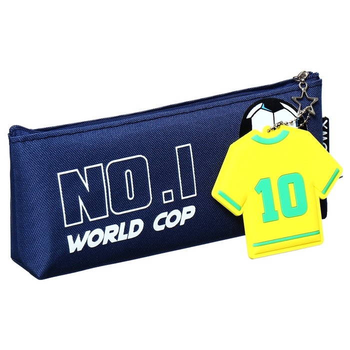 Пенал школьный на молнии Пенал школьный на молнии "Футбол", микс