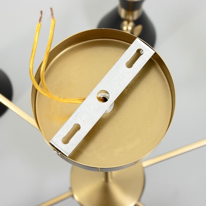 Люстра Люстра "Бьянка" 6хЕ14 40Вт 6хG4 20Вт черно-золотой 70х70х30 см BayerLux