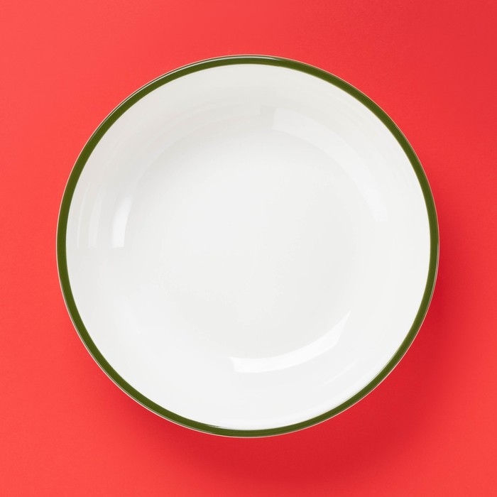 Тарелка новогодняя глубокая Доляна Sweet Treats, 1,1 л, d=20,7 см, керамика, цвет белый Тарелка новогодняя глубокая Доляна Sweet Treats, 1,1 л, d=20,7 см, керамика, цвет белый