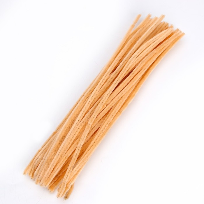 Проволока с ворсом для поделок и декора набор 50 шт., размер 1 шт. 30 × 0,6 см, цвет песочный Проволока с ворсом для поделок и декора набор 50 шт., размер 1 шт. 30 × 0,6 см, цвет песочный