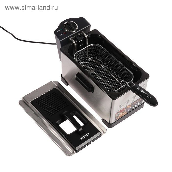 Фритюрница Centek CT-1431, 1800 Вт, 3.5 л, серебристая Фритюрница Centek CT-1431, 1800 Вт, 3.5 л, серебристая